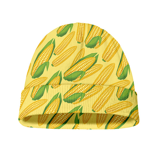 Corn Cob Pattern Print Beanie