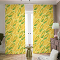 Corn Cob Pattern Print Dimout Pencil Pleat Curtains