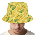 Corn Cob Pattern Print Bucket Hat
