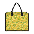 Corn Cob Pattern Print Canvas Tote Bag