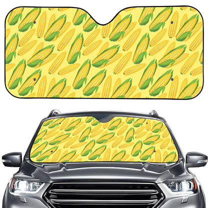 Corn Cob Pattern Print Car Windshield Sun Shade