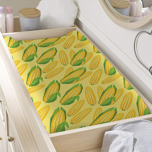 Corn Cob Pattern Print Changing Pad Cover