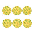 Corn Cob Pattern Print Coaster Set