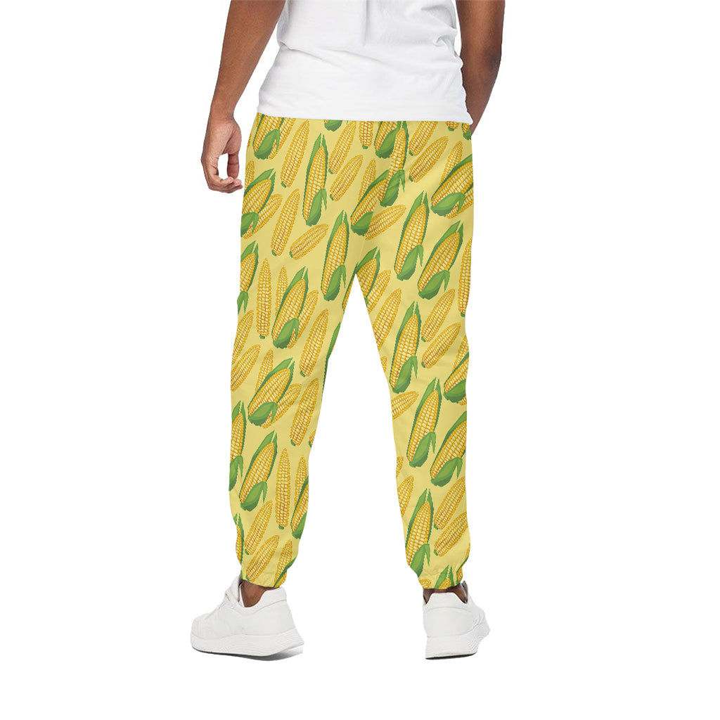 Corn Cob Pattern Print Cotton Pants