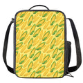 Corn Cob Pattern Print Crossbody Lunch Bag