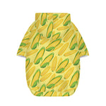 Corn Cob Pattern Print Dog Zip Up Hoodie
