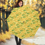 Corn Cob Pattern Print Foldable Umbrella