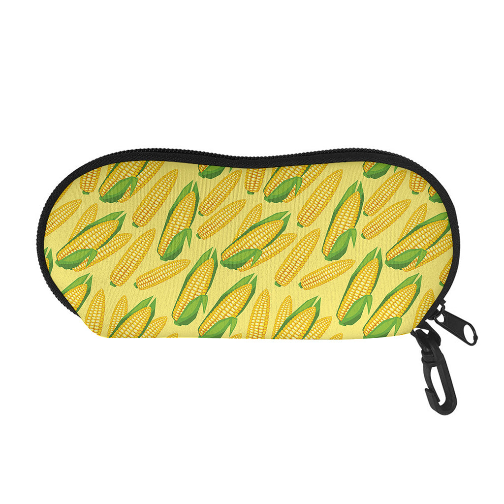 Corn Cob Pattern Print Glasses Case