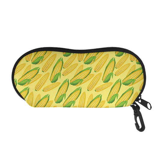 Corn Cob Pattern Print Glasses Case