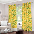 Corn Cob Pattern Print Grommet Curtains