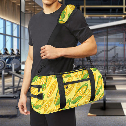 Corn Cob Pattern Print Gym Bag