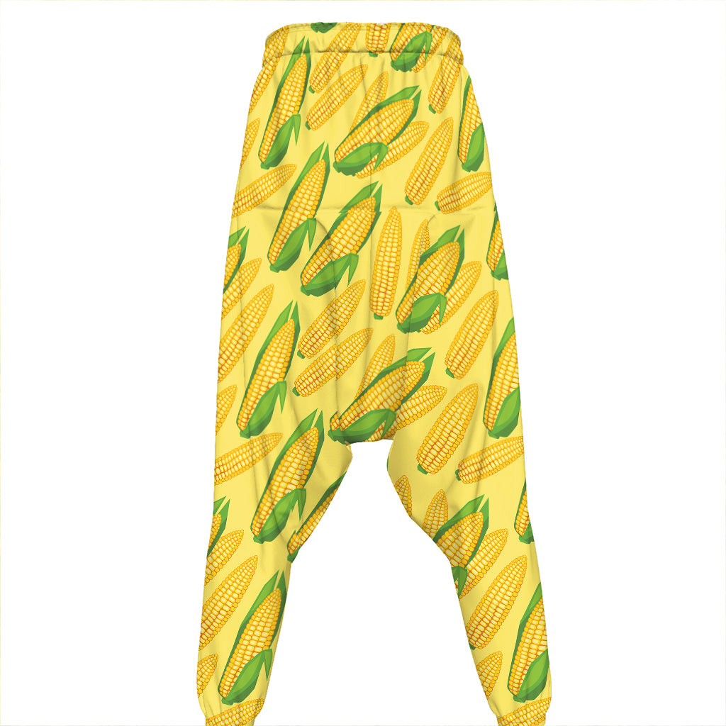 Corn Cob Pattern Print Hammer Pants