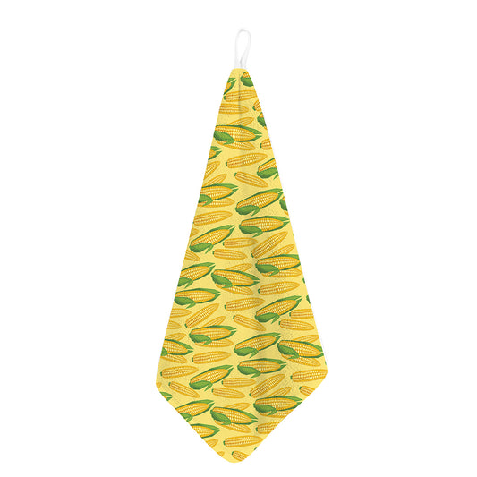 Corn Cob Pattern Print Hand Towel