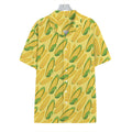 Corn Cob Pattern Print Hawaiian Shirt