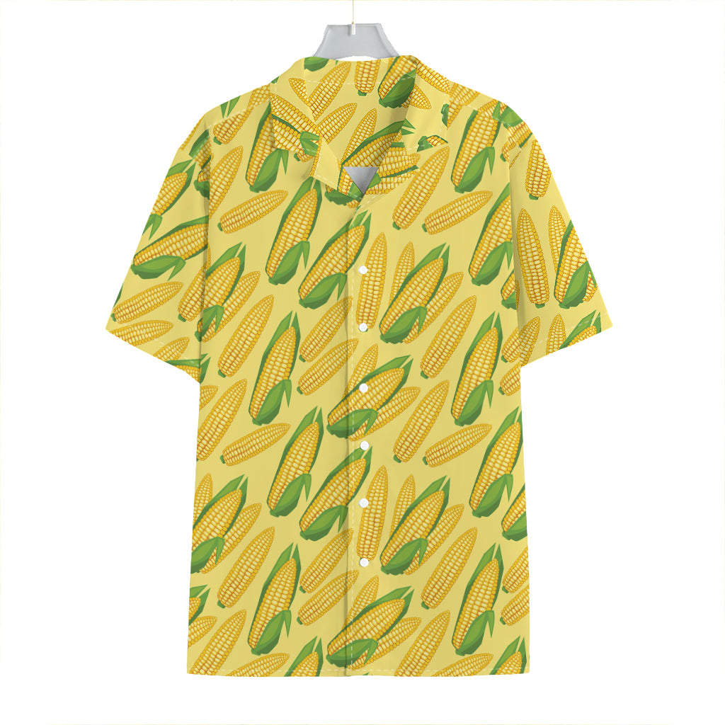 Corn Cob Pattern Print Hawaiian Shirt