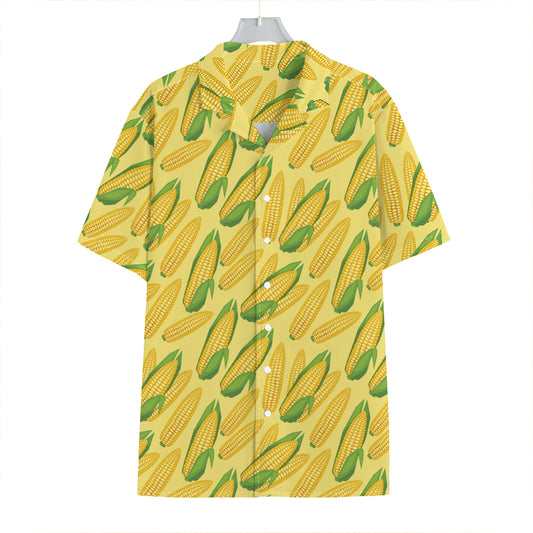 Corn Cob Pattern Print Hawaiian Shirt