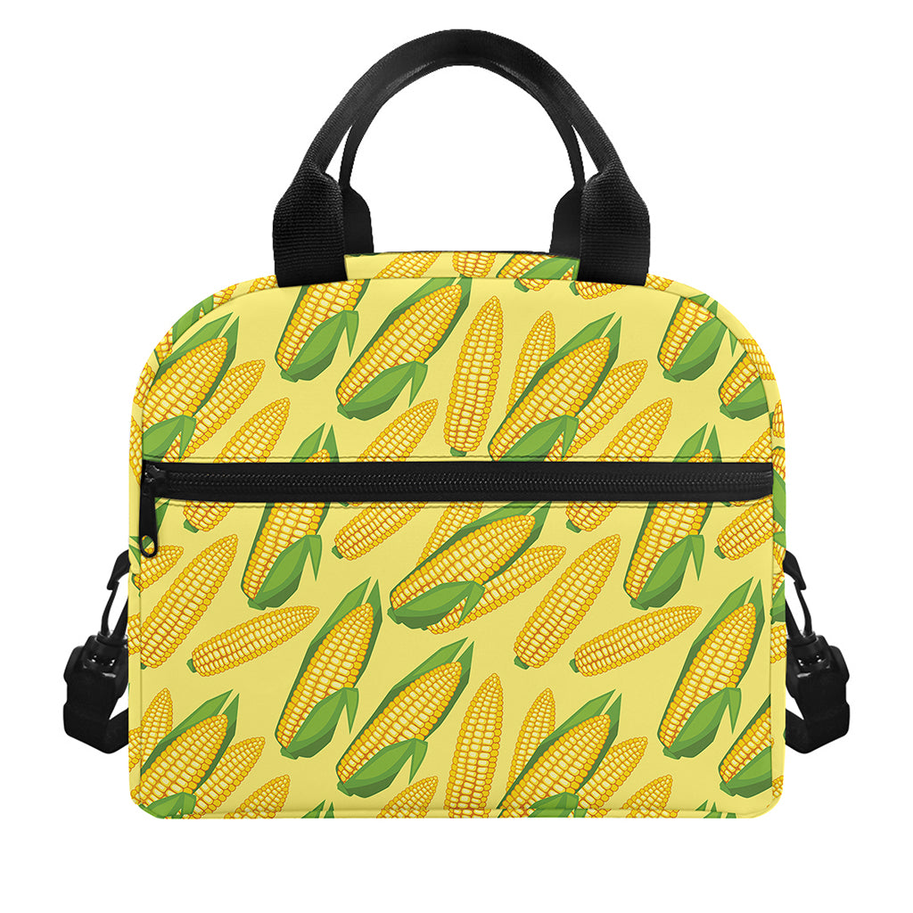 Corn Cob Pattern Print Insulated Lunch Bag