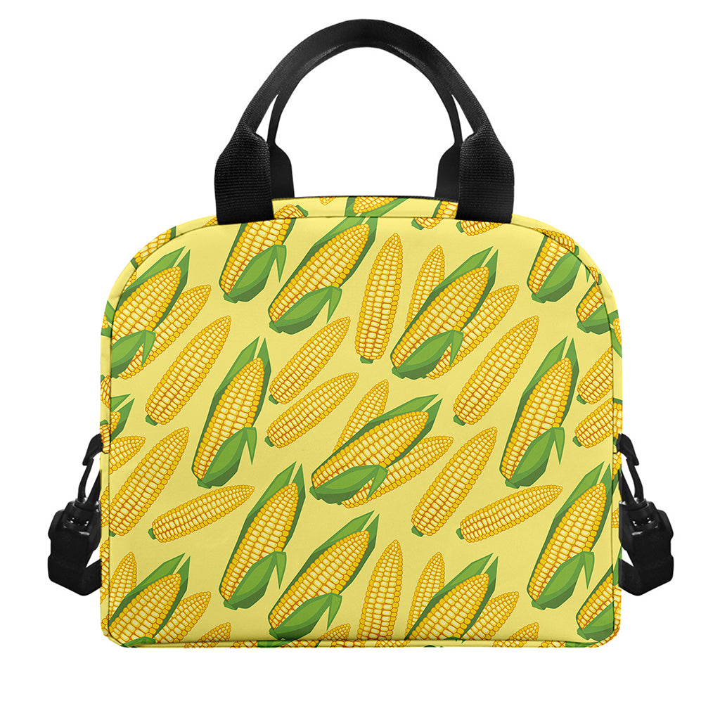 Corn Cob Pattern Print Insulated Lunch Bag