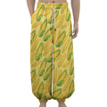 Corn Cob Pattern Print Lantern Pants