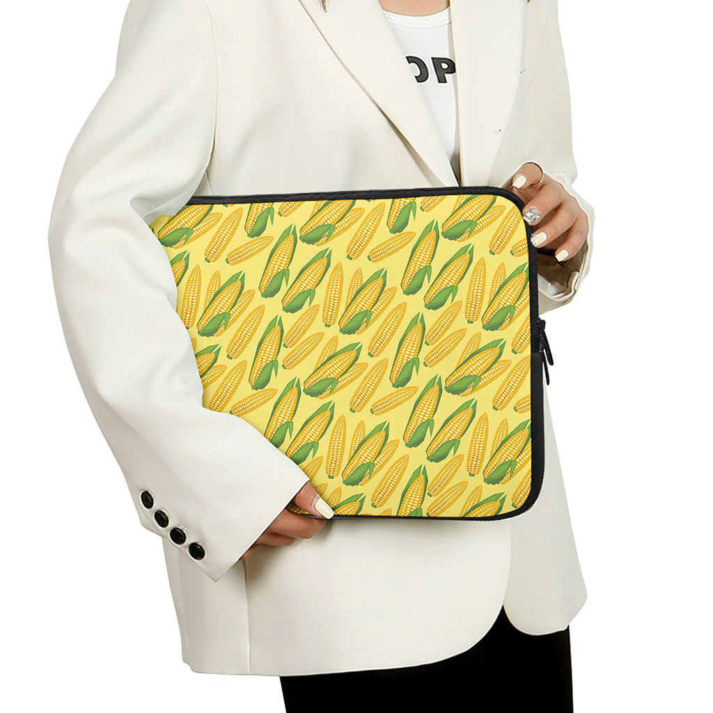 Corn Cob Pattern Print Laptop Sleeve