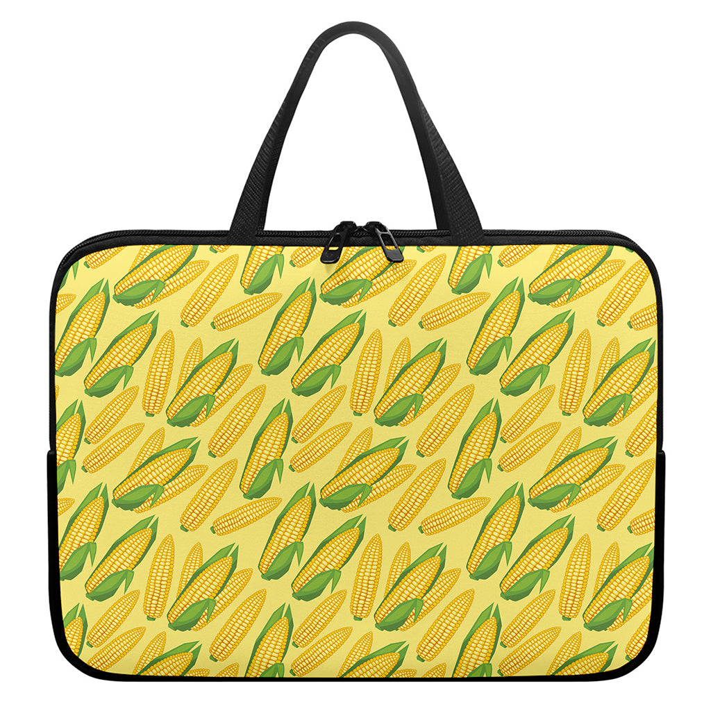 Corn Cob Pattern Print Laptop Sleeve With Handle