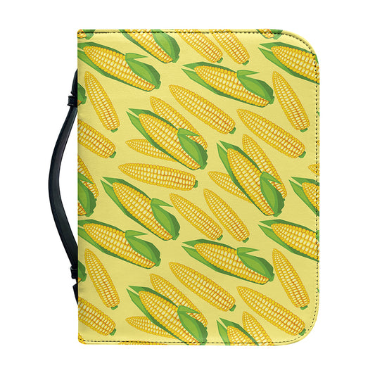 Corn Cob Pattern Print Leather Bible Cover