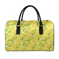 Corn Cob Pattern Print Leather Duffel Bag