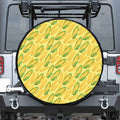 Corn Cob Pattern Print Leather Spare Tire Cover