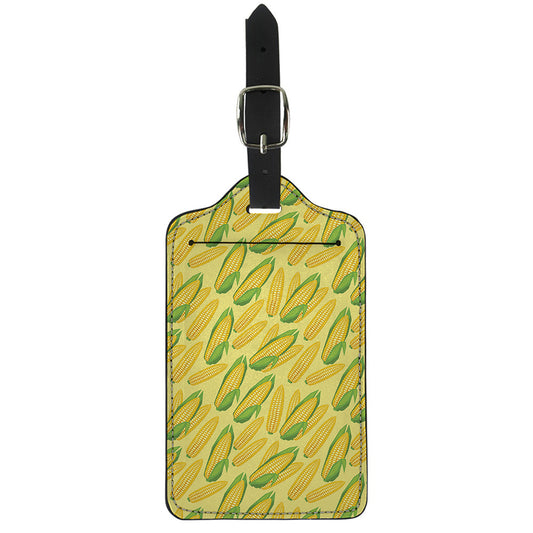 Corn Cob Pattern Print Luggage Tag