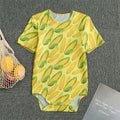 Corn Cob Pattern Print Men's Bodysuit