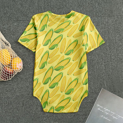 Corn Cob Pattern Print Men's Bodysuit