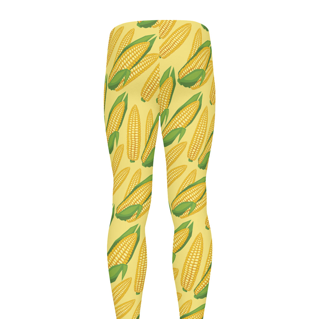 Corn Cob Pattern Print Men's leggings