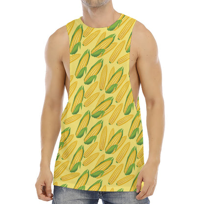 Corn Cob Pattern Print Men's Muscle Tank Top