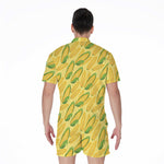 Corn Cob Pattern Print Men's Rompers