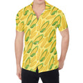Corn Cob Pattern Print Men's Shirt