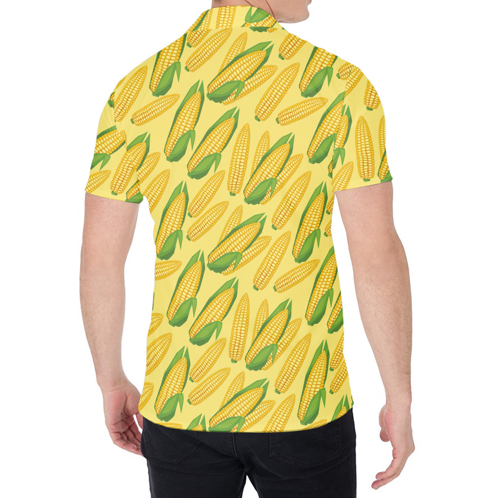 Corn Cob Pattern Print Men's Shirt