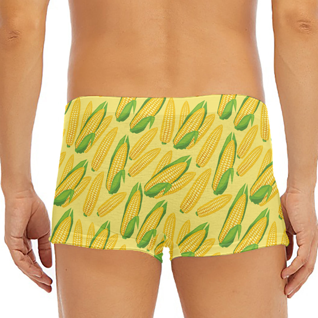 Corn Cob Pattern Print Men's Short Boxer Briefs