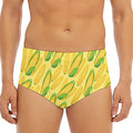 Corn Cob Pattern Print Men's Triangle Swim Briefs