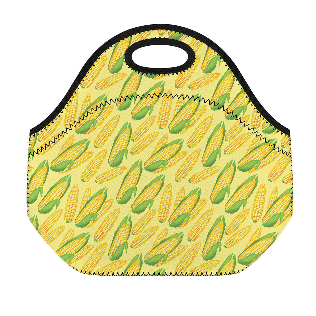 Corn Cob Pattern Print Neoprene Lunch Bag