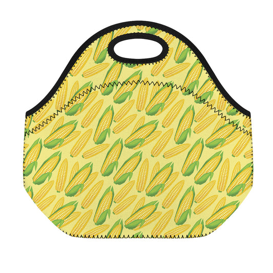 Corn Cob Pattern Print Neoprene Lunch Bag