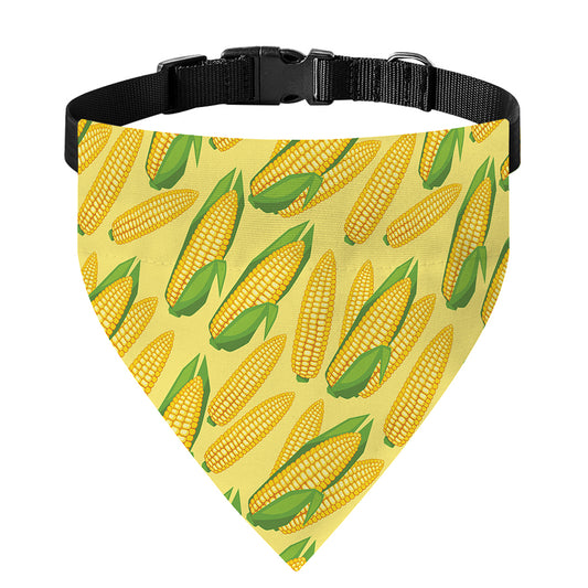 Corn Cob Pattern Print Over The Collar Dog Bandana