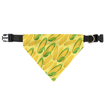 Corn Cob Pattern Print Over The Collar Dog Bandana