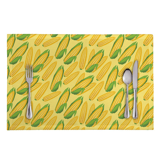 Corn Cob Pattern Print Placemat