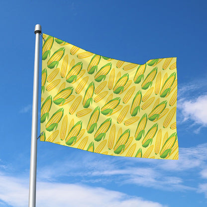 Corn Cob Pattern Print Polyester Flag