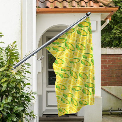 Corn Cob Pattern Print Polyester Flag