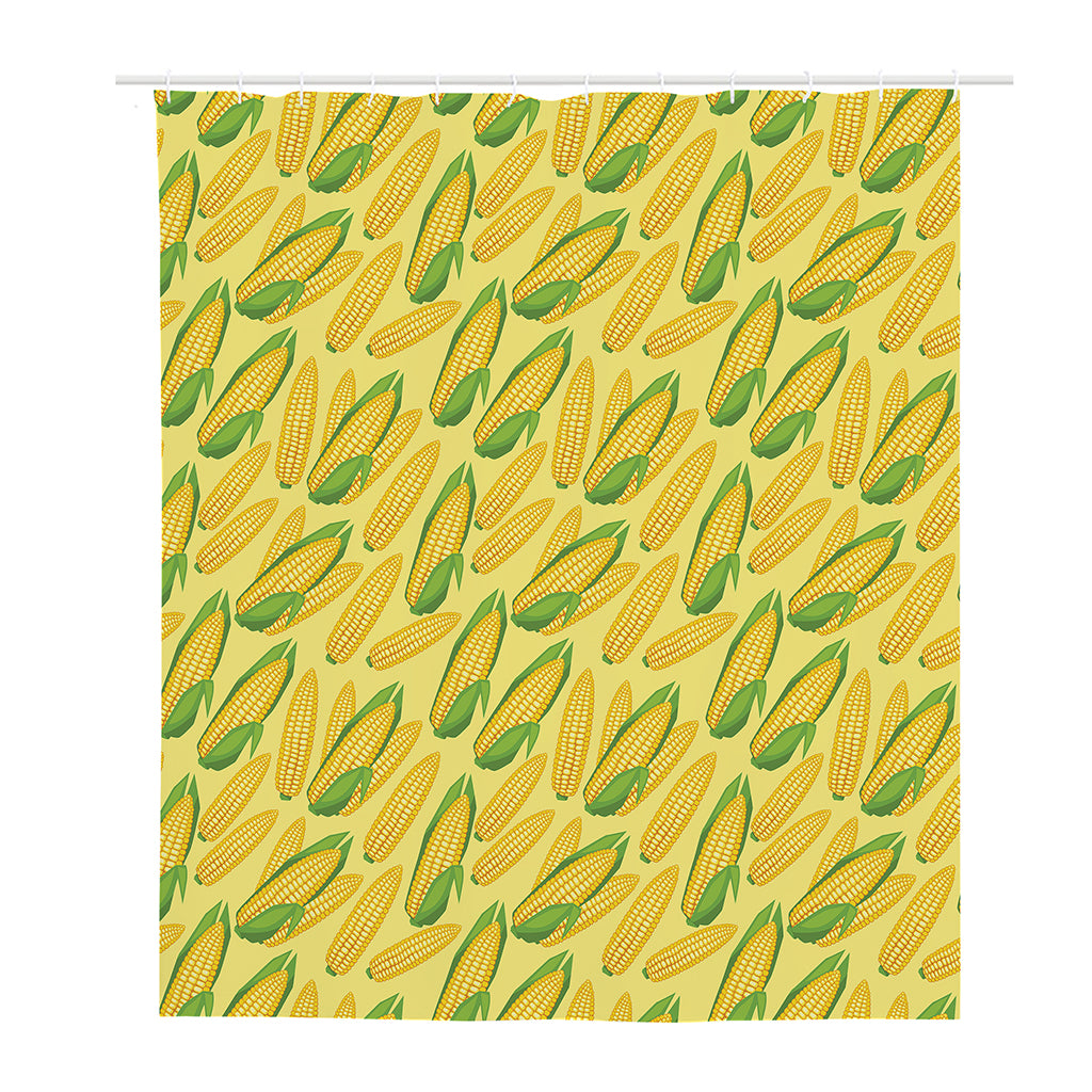 Corn Cob Pattern Print Polyester Shower Curtain