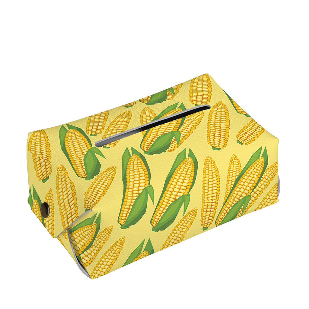 Corn Cob Pattern Print Rectangle Tissue Box Cover