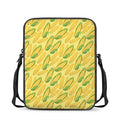 Corn Cob Pattern Print Rectangular Crossbody Bag