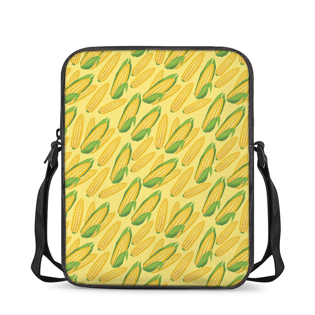 Corn Cob Pattern Print Rectangular Crossbody Bag