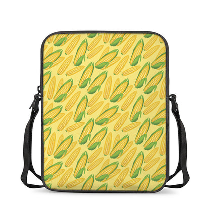 Corn Cob Pattern Print Rectangular Crossbody Bag